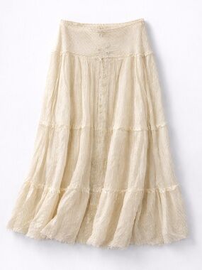 Tokyo Denim Bank Tiered Maxi Skirt